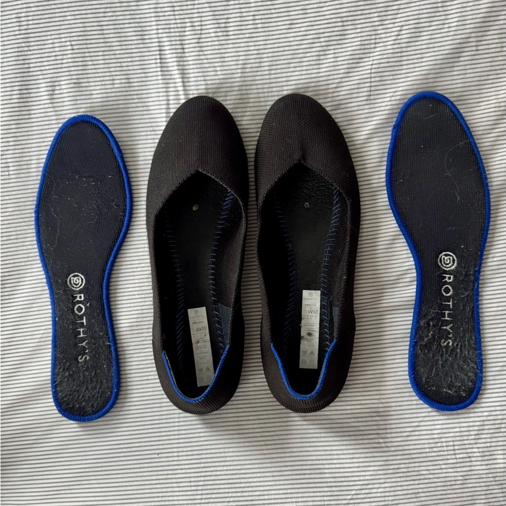 Rothy's Black Ballet Flats 10 - Picture 8 of 9